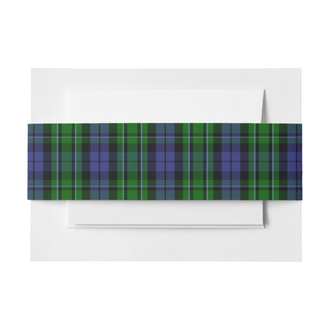 Cintas Para Invitaciones MacCallum Scottish Tartan Belly Band (Anverso Ejemplo)