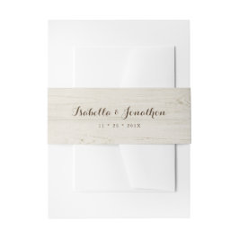 Cintas Para Invitaciones Madera ligera rústica