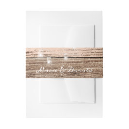 Cintas Para Invitaciones Madera rosa y linternas rusas