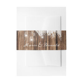 Cintas Para Invitaciones Madera y faroles rusos