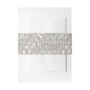 Cintas Para Invitaciones Madre De Azulejos De Perla