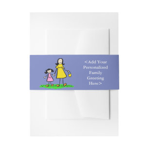 Cintas Para Invitaciones Madres y hijas Personalizados invitan a pandas de