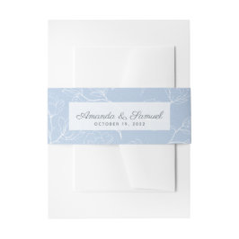 Cintas Para Invitaciones Magnolia Azul