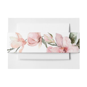 Cintas Para Invitaciones Magnolia floral moderna Boda