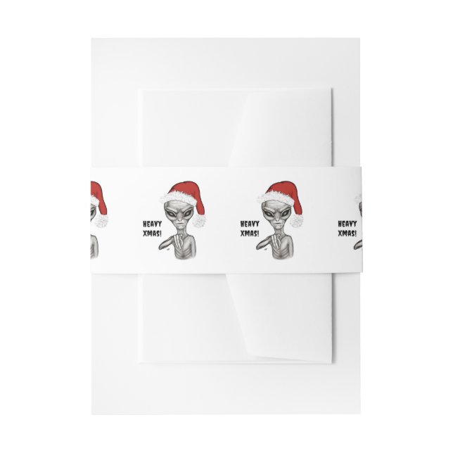 Cintas Para Invitaciones ¡Mala fortuna, pesadas navidades! (Anverso Ejemplo)