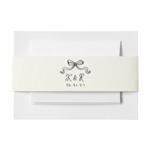 Cintas Para Invitaciones Mano caprichosa Dibujo arcos Boda Belly Banda