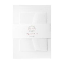 Cintas Para Invitaciones Marco floral Monogramas Bodas religiosos