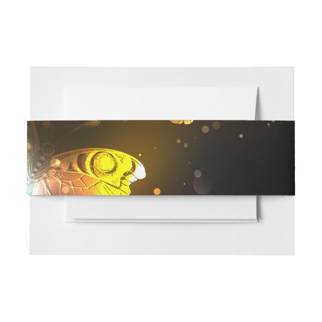 Cintas Para Invitaciones Mariposa luminosa y mariposas nocturnas (Anverso Ejemplo)