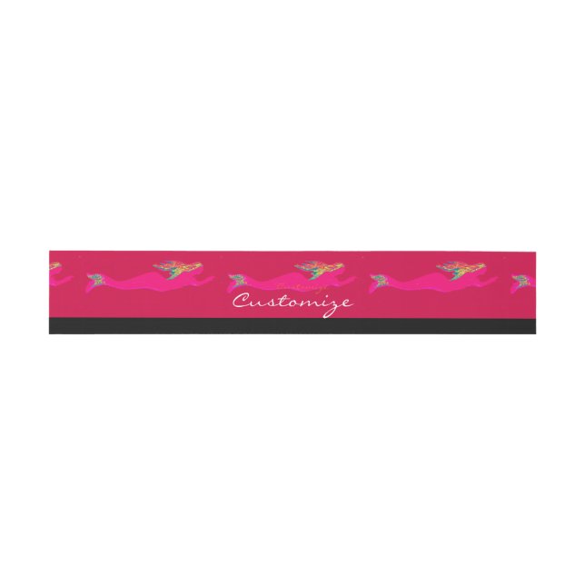 Cintas Para Invitaciones marmitas rosadas rojas (Superficie plana)