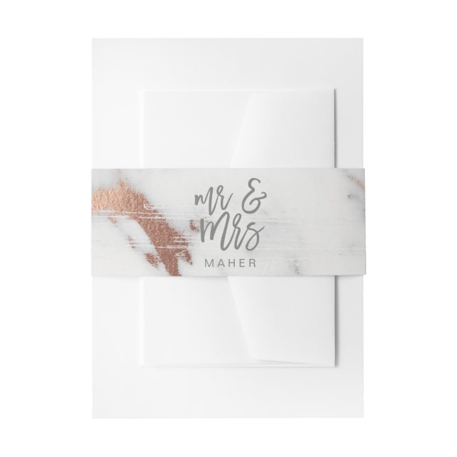 CINTAS PARA INVITACIONES MÁRMOL Y METÁLICO (Anverso Ejemplo)