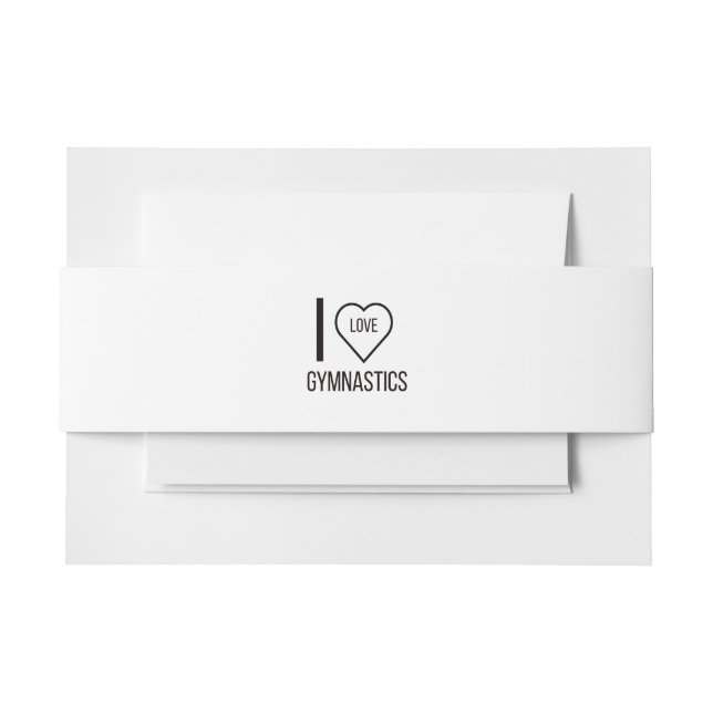 CINTAS PARA INVITACIONES ME ENCANTA LA GIMNASTICA (Anverso Ejemplo)