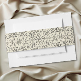 Cintas Para Invitaciones Medieval Fantasy Vintage Black Etching Wedding