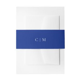 Cintas Para Invitaciones Mediterranean Blue Initials | Amalfi Coast Wedding