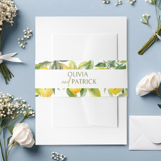 Cintas Para Invitaciones Mediterranean Italy Greece Lemon Vibrant Wedding