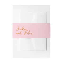 Cintas Para Invitaciones Mezcla moderna rosa abstracta y boda de partidos