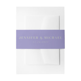 Cintas Para Invitaciones Minimal Lavanda Plata la boda de monograma