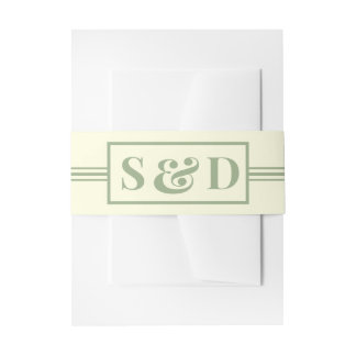 Cintas Para Invitaciones Minimal Modern Editable Wedding