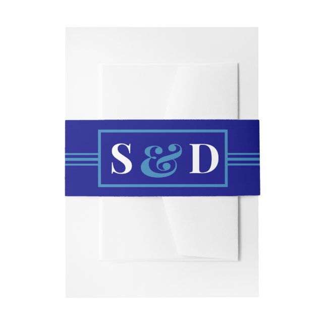 Cintas Para Invitaciones Minimal Modern Editable Wedding (Anverso Ejemplo)