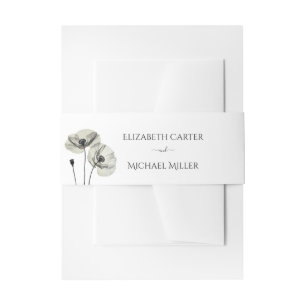 Cintas Para Invitaciones Minimalismo sencillo y elegante, adornos blancos y
