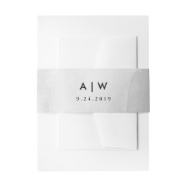 Cintas Para Invitaciones Minimalista acuarela gris moderna