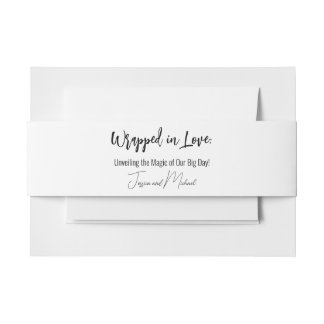 Cintas Para Invitaciones 💍 Minimalista Elegante