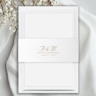 Cintas Para Invitaciones Mínimo, Elegante, Banda de la viga de la invitació