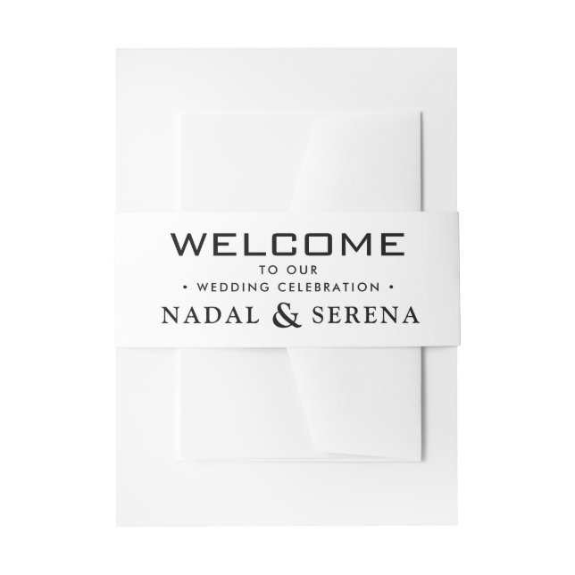 Cintas Para Invitaciones Mínimo y Chic (Anverso Ejemplo)