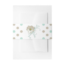 MINT BISQUE DOTS STRIPE BANDA Belly