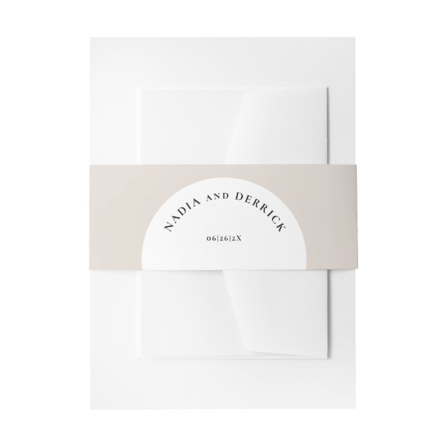 CINTAS PARA INVITACIONES MODA BODA CÍRCULO (Anverso Ejemplo)