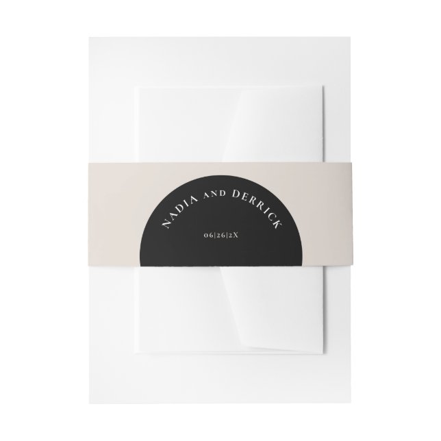 CINTAS PARA INVITACIONES MODA BODA CÍRCULO (Anverso Ejemplo)