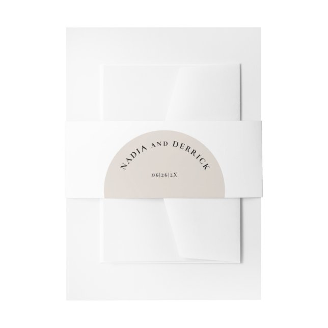 CINTAS PARA INVITACIONES MODA BODA CÍRCULO (Anverso Ejemplo)