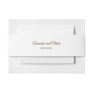 Cintas Para Invitaciones Moda costera Boda de agua turquesa de arena dorada
