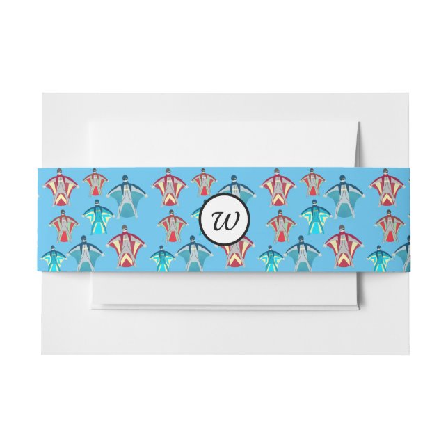 Cintas Para Invitaciones Moda de aleta Skydiving Tema (Anverso Ejemplo)