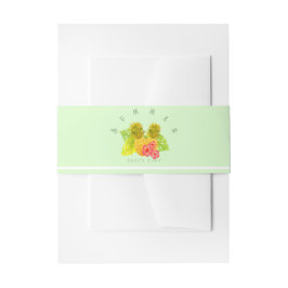 Cintas Para Invitaciones Moda de piña verde
