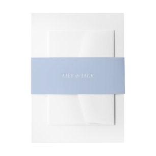 Cintas Para Invitaciones Moda Dusty Blue Couple Names Boda