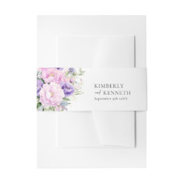 Cintas Para Invitaciones Moda Lavanda Púrpura Boda Floral Violeta Rosa