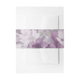 Cintas Para Invitaciones Moda Morado Acuarela Boda Floral