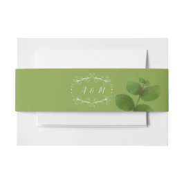 Cintas Para Invitaciones Moda verde boda