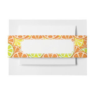 Cintas Para Invitaciones Modelo 2 de la fruta cítrica