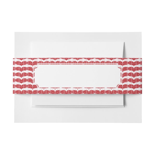 Cintas Para Invitaciones Modelo 2 del corazón (Anverso Ejemplo)