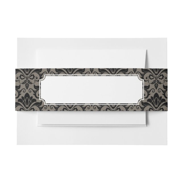 Cintas Para Invitaciones Modelo 2 del damasco (Anverso Ejemplo)