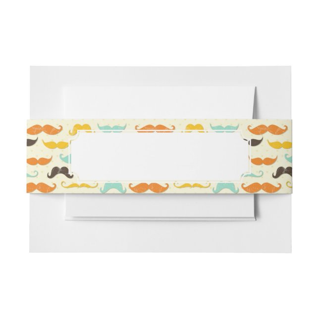 Cintas Para Invitaciones Modelo 3 del bigote (Anverso Ejemplo)