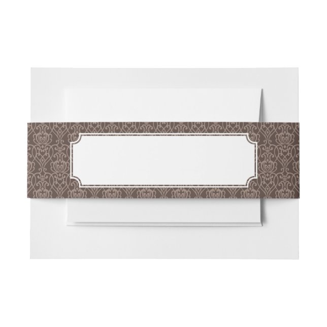 Cintas Para Invitaciones Modelo 6 del damasco (Anverso Ejemplo)