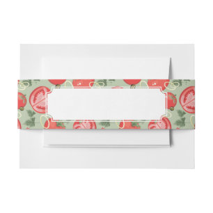 Cintas Para Invitaciones Modelo abstracto con el tomate