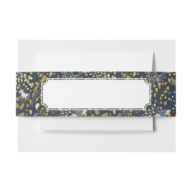 Cintas Para Invitaciones Modelo abstracto del vintage (Anverso Ejemplo)