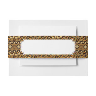 Cintas Para Invitaciones Modelo africano de la piel del guepardo