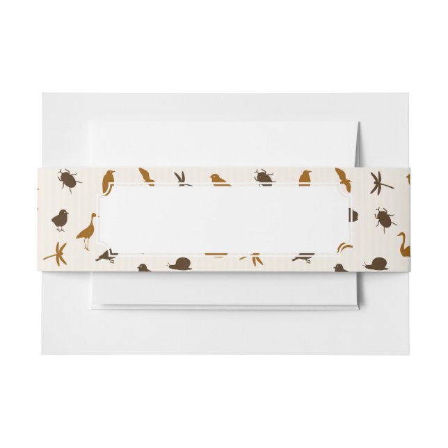 Cintas Para Invitaciones Modelo animal 2 (Anverso Ejemplo)