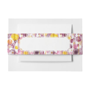 Cintas Para Invitaciones Modelo blanco rayado manchado