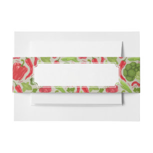 Cintas Para Invitaciones Modelo brillante de verduras frescas