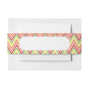 Cintas Para Invitaciones Modelo colorido de Chevron del zigzag